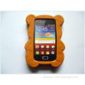 Fashionable 3D Bear Silicone Smart Phone Case For Samsung S